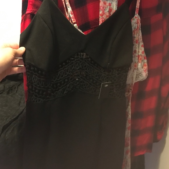 Black crotched dress