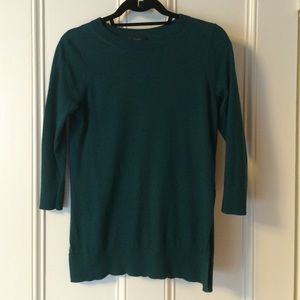 J. Crew dark green knit sweater