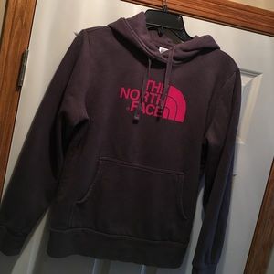 The North Face dark blue/charcoal hoodie