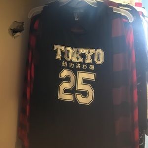 Black open back dress