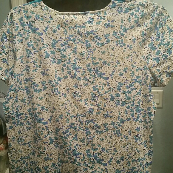 White stag stretch top 1x 16W white teal multi - Picture 3 of 4