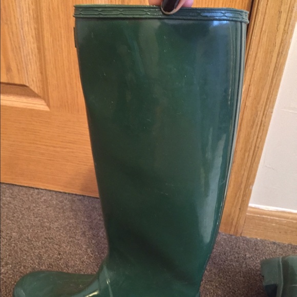 Tall pack able green hunter boots - Picture 2 of 2