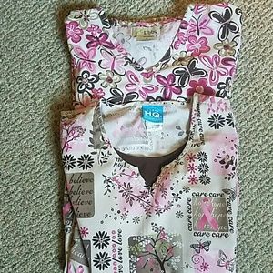 Bundle of to scrub tops