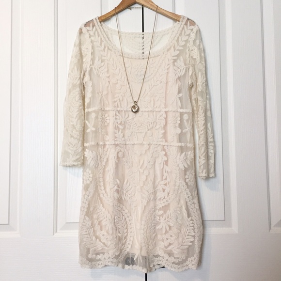 Express Baroque Lace Dress, size L
