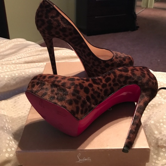 Christian Louboutin pony leopard Bianca