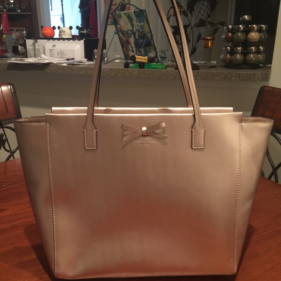 Kate Spade Rose Gold tote!!!! Stunning!!