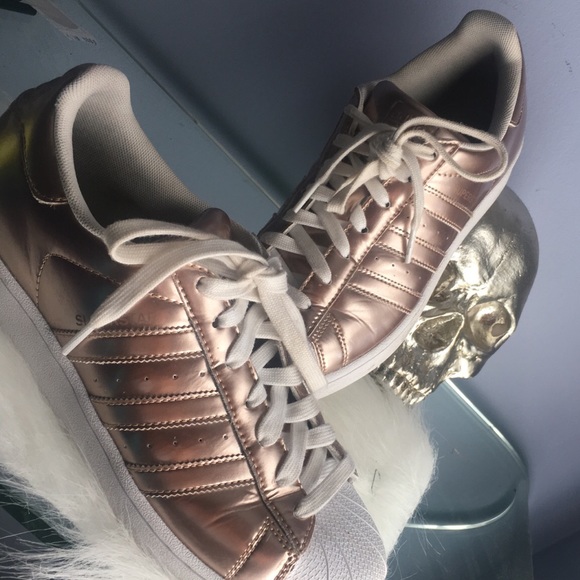 Adidas Shoes - Rose gold superstar Adidas