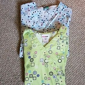 Bundle of two scrub tops
