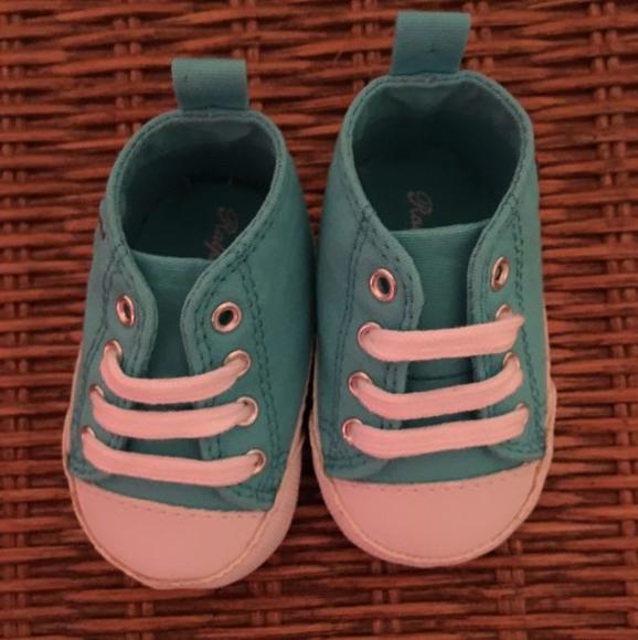 Blue Ralph Lauren baby shoes