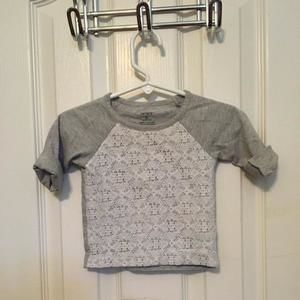 Carters gray and lace Tee