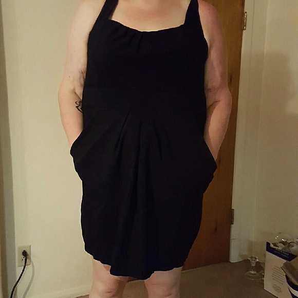 Black cocktail dress