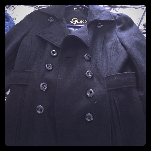 Black Guess pea coat