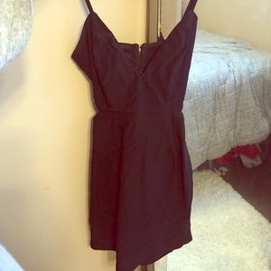 TOBI cutout sexy black backless dress