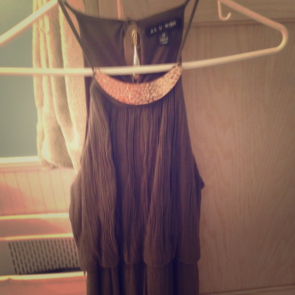 Cute olive green dress