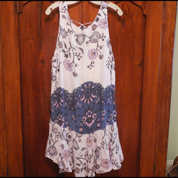 Free People purple/pink patterned dress