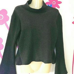 Vince cropped sweater wool blend dolman sleeves XS