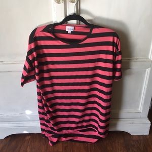 Pink and Black LuLaRoe Irma XXS EUC