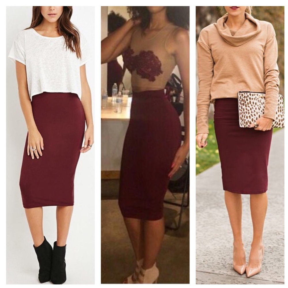 CLEARANCE❣RED PENCIL SKIRT