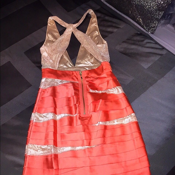 💫Satin Silk Bebe Dress  ✨ - Picture 3 of 4