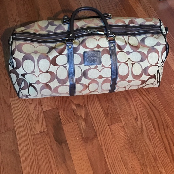 FAKE coach duffel