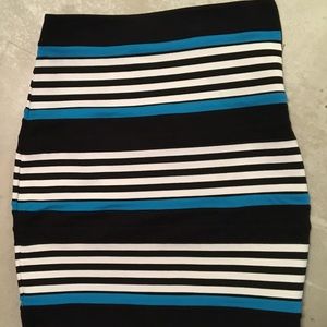 Express Multi-Colored Bandage Skirt