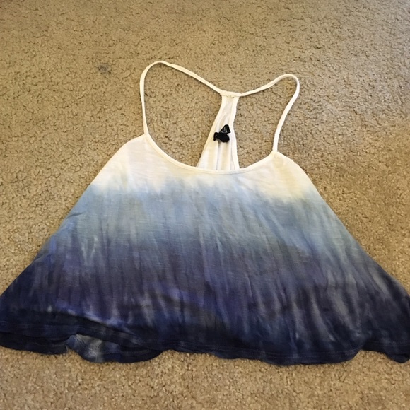 Forever 21 blue tye dye cropped tank