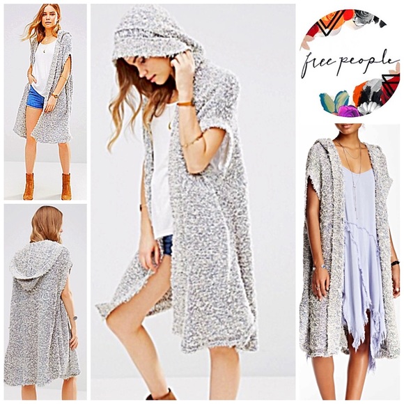 ❌SOLD FREE PEOPLE Maxi Long Cardigan Sweater Vest - Picture 3 of 4