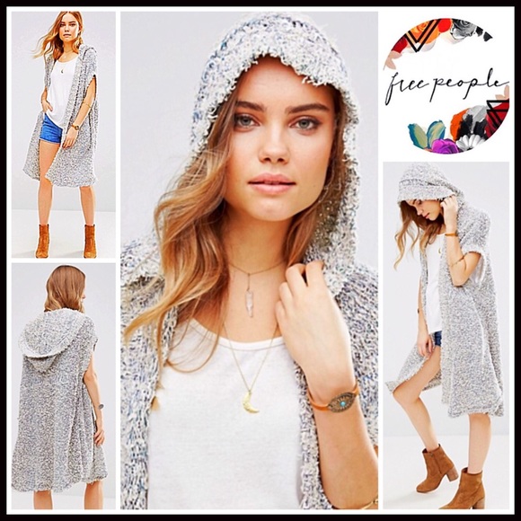 ❌SOLD FREE PEOPLE Maxi Long Cardigan Sweater Vest - Picture 4 of 4