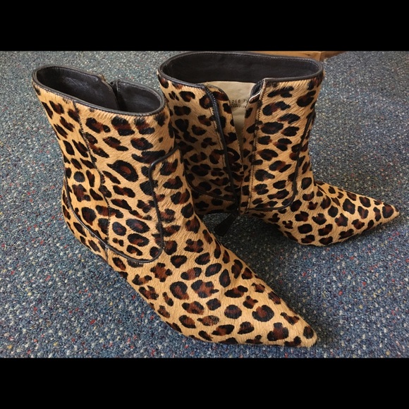 Cole Haan Nike air leopard print booties