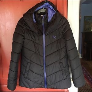 Puma black winter coat