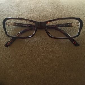 D&G brown tortoise eye glasses