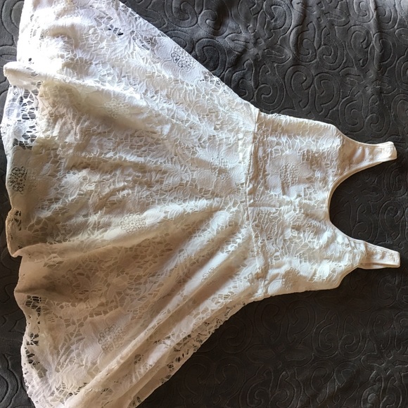 Lace white dress