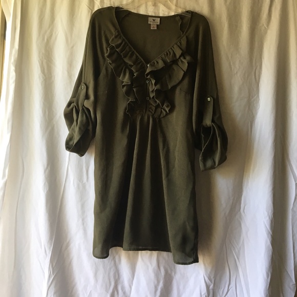 Worthington army green dress