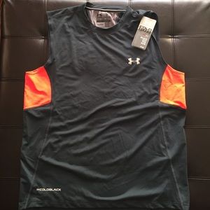 Under Armour cold black heat gear sleeveless tee