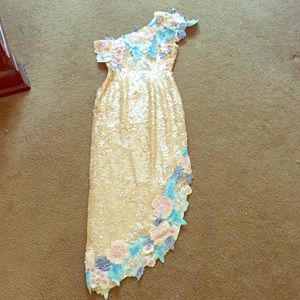 Mermaid iridescent sequin gown