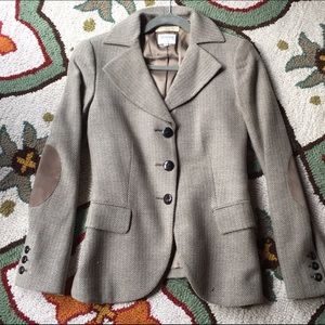 Armani blazer, tweed, mitchfields, elbow patches