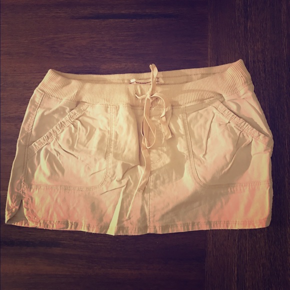 Hollister Khaki Mini Skirt