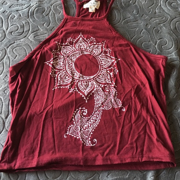 Red crop top