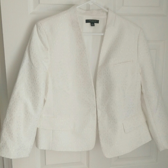 Eyelet white Ann Taylor blazer