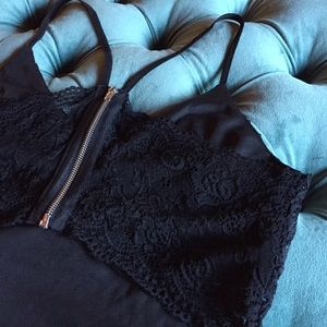 Black All Over Lace Mini With Back Cutout