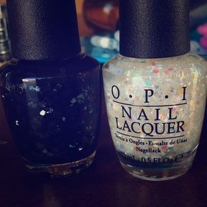 O•P•I™ Glitter Nail Lacquer {black, rainbow} 🌈✨
