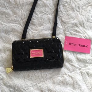 Betsy Johnson cross body wallet bag