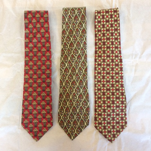 Lot of 3 Valentino Cravatte Neck Ties