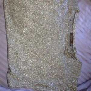 Gray/silver short sleeve shirt