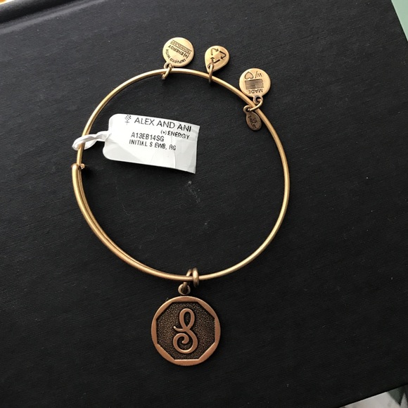 Alex and Ani S charm bracelet