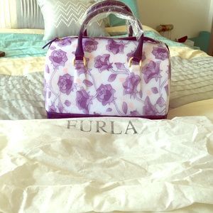 Purple floral purse