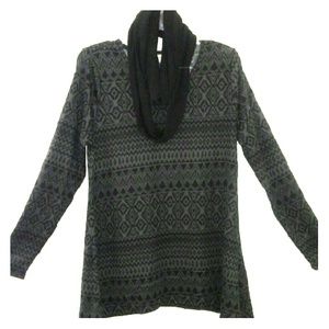 Long Sleeve womens shirt with scarf