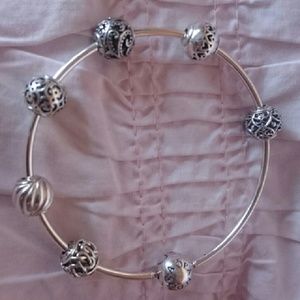 Pandora essence bangle and charm