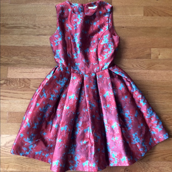 BB Dakota Pleated Marble Dress