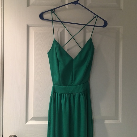 Green formal dress